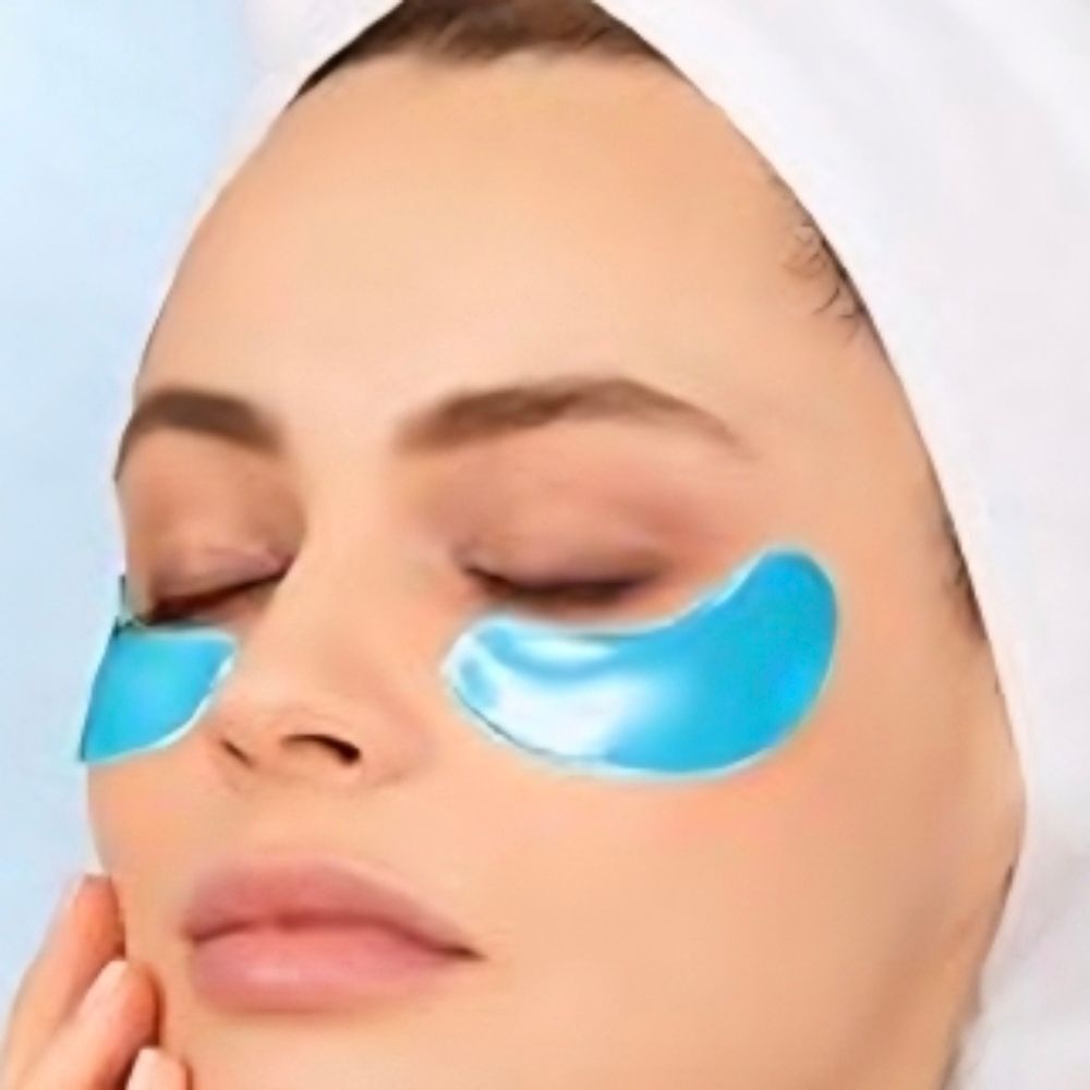 Hydrating Hyaluronic Eye Patches Women Mask Beauty Blue Unisex - Picture 13 of 14